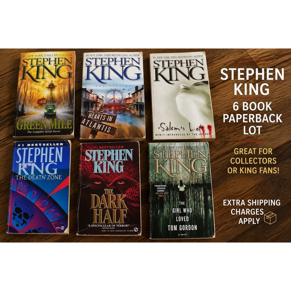 Stephen King Book Lot 6 Paperbacks
